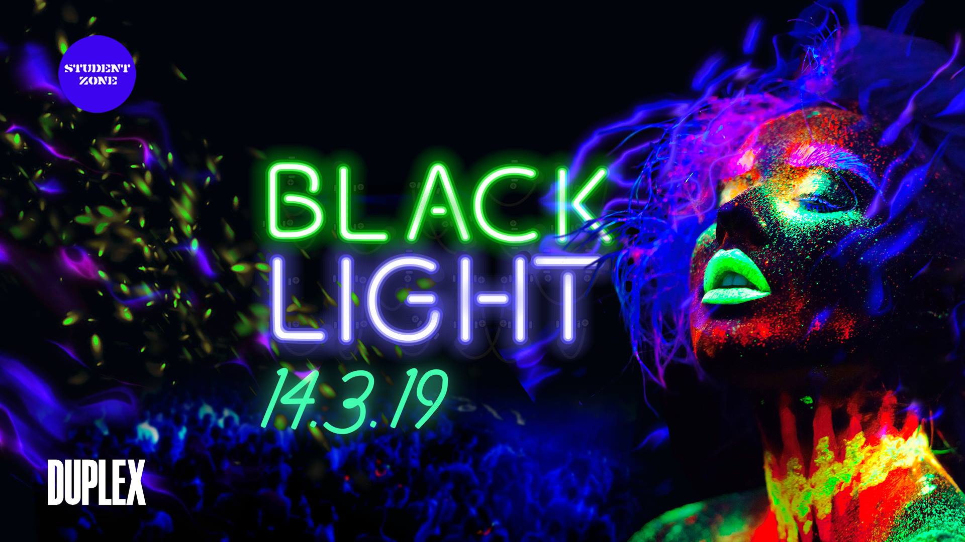  Black Light Party  14 3 2022 Duplex Prague
