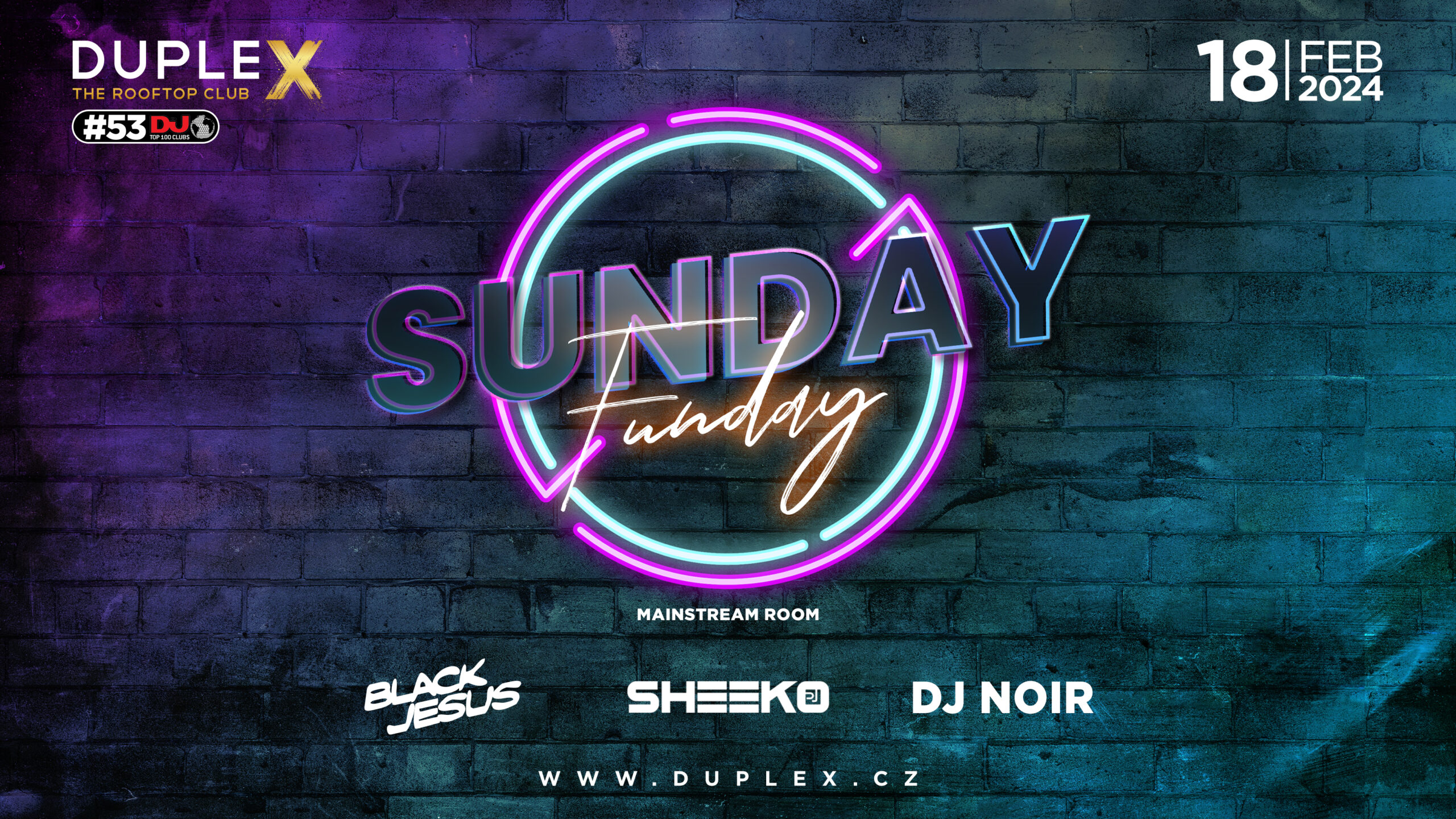 SUNDAY FUNDAY - Sunday Party at DupleX Prague